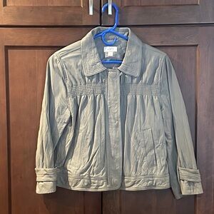 LOFT 100% Leather Jacket. Size 6!